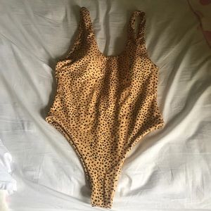 Leopard print one-piece